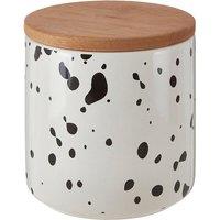 Medium Black Speckled Storage Canister