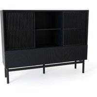Bilbao Oak Veneer Bookcase Dresser