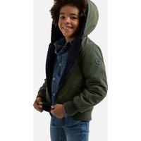 Reversible Hooded Jacket in Cotton Mix
