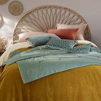 Olden Floral Cotton & Velvet Bedspread