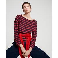 Les Signatures - Breton Striped Cotton T-Shirt in a Loose Fit
