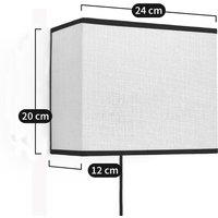 Come Bleached Woven Jute Wall Light