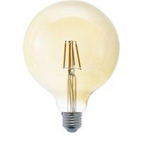 Baulind 12cm Diameter Amber Globe Bulb