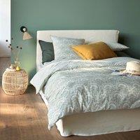 Jaipur Green Fan 100% Washed Cotton Pillowcase