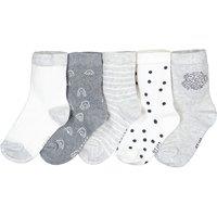 Pack of 5 Pairs of Socks in Organic Cotton Mix