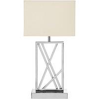 Stainless Steel Abstract Rectangular Table Lamp