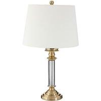 Gold and Crystal Contrast Classic Style Table Lamp