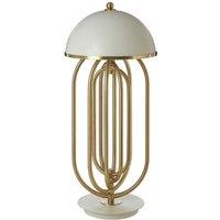 Gold Metallic Repeating Arch Art Deco Style Domed Table Lamp