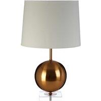 Gold Globe and Crystal Glass Contemporary Table Lamp