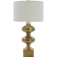 Brass Finish Stepped Ripple Effect table Lamp