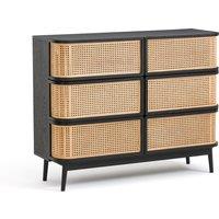 Laora Cane Chest of 6 Drawers