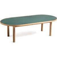 Evergreen Oak & Glass Coffee Table