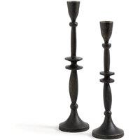 Set of 2 Elda Aluminium Candlesticks