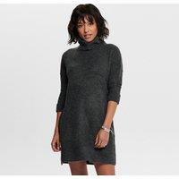 Turtleneck Jumper Dress in Chunky Knit