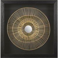 Gold and Black Modello Metal Framed Wall Art