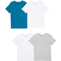 Pack of 4 T-Shirts in Plain Cotton