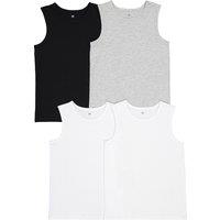 Pack of 4 Vest Tops in Cotton