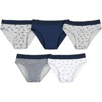 Pack of 5 Briefs in Organic Cotton, 2-12 Years