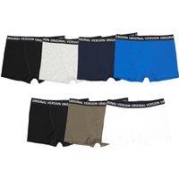 Pack of 7 Boxers in Plain Cotton