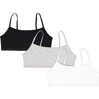 Pack of 3 Bralettes in Organic Cotton, 8-18 Years