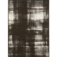 Large Black and White Abstract Wall Art with Classic Frame