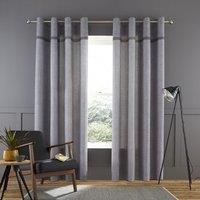 Melville Lightweight Woven Texture Eyelet Curtains