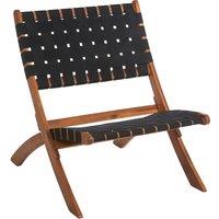 Don Woven Acacia Wood Lounge Chair