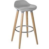 Wood Bar Stool - Taupe