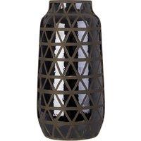 36cm Black Earthenware Vase