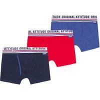 Pack of 3 Boxers in Cotton, 8-16 Years