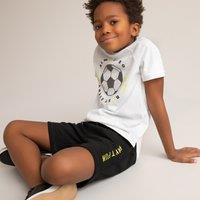 Sports Bermuda Shorts in Cotton Mix, 3-12 Years