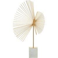 Abstract Gold Mirano Spiral Sculpture