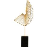 Abstract Gold Mirano Web Sculpture
