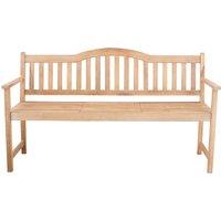 Light Teak Acacia Wood Bench with Pop Up Table