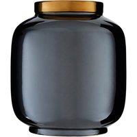 21cm Black Metallic Porcelain Vase