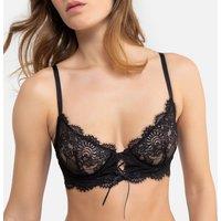 Demi-Cup Bustier Bra in Lace