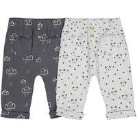 Pack of 2 Joggers in Printed Organic Cotton, Birth-2 Years