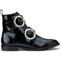 Diafo Buckled Leather Boots
