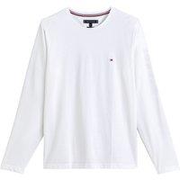 Tommy Logo Cotton T-Shirt with Long Sleeves