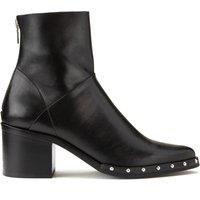 Dacca Pointed Ankle Boots in Leather