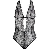 Lace Crotchless Thong Bodysuit