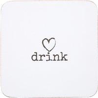 Set of 4 "Drink" Cork Coasters