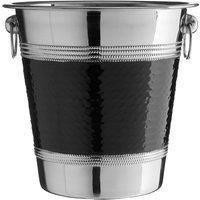Champagne Bucket in Stainless Steel/Black