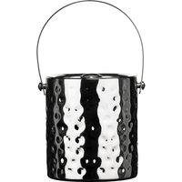 Ice Bucket in Hammered Effect Stainless Steel