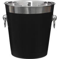 Champagne Bucket in Black/Silver