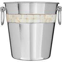 Mother of Pearl Champagne Bucket in Stainless Steel