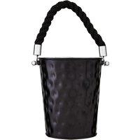 Small Party Bucket in Black Hammered Effect