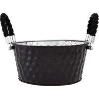 Large Party Bucket in Black Hammered Effect