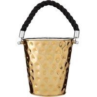 Medium Party Bucket in Gold Hammered Effect