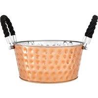 Large Party Bucket in Copper Hammered Effect